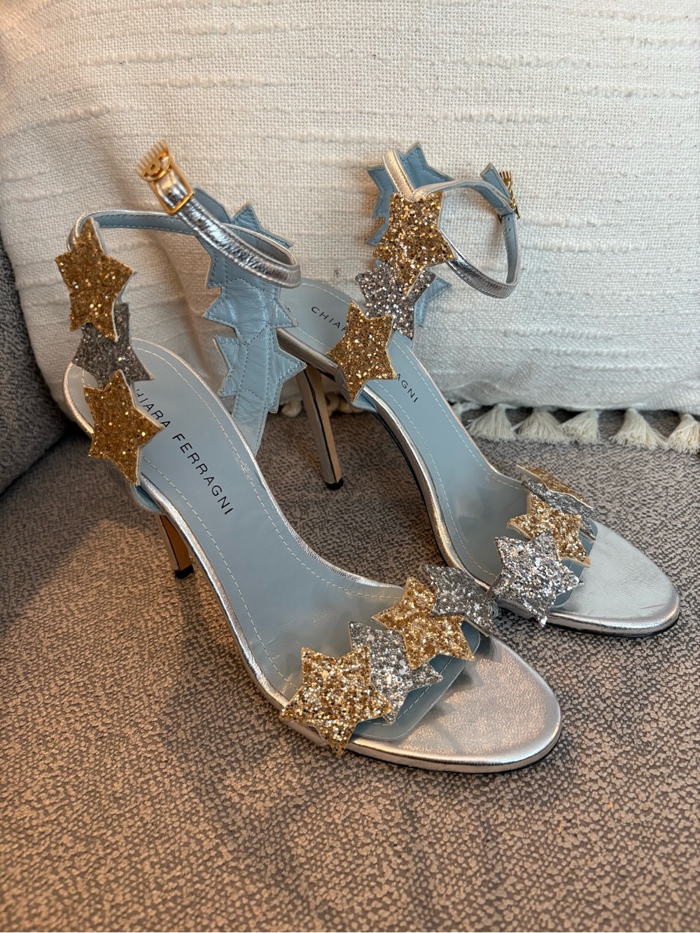 Chiara Ferragni Glitter Star Heels ✨